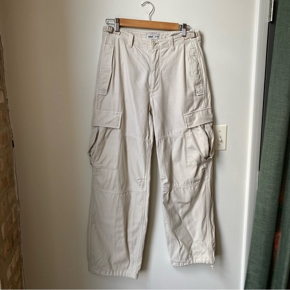 TNA ARITZIA SIZE 8 cream cargos Women's Tan Cargo Pants - Picture 2 of 12